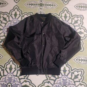 H&M DIVIDED Men's Bomber Lightweight Jacket Size Medium Black EUC